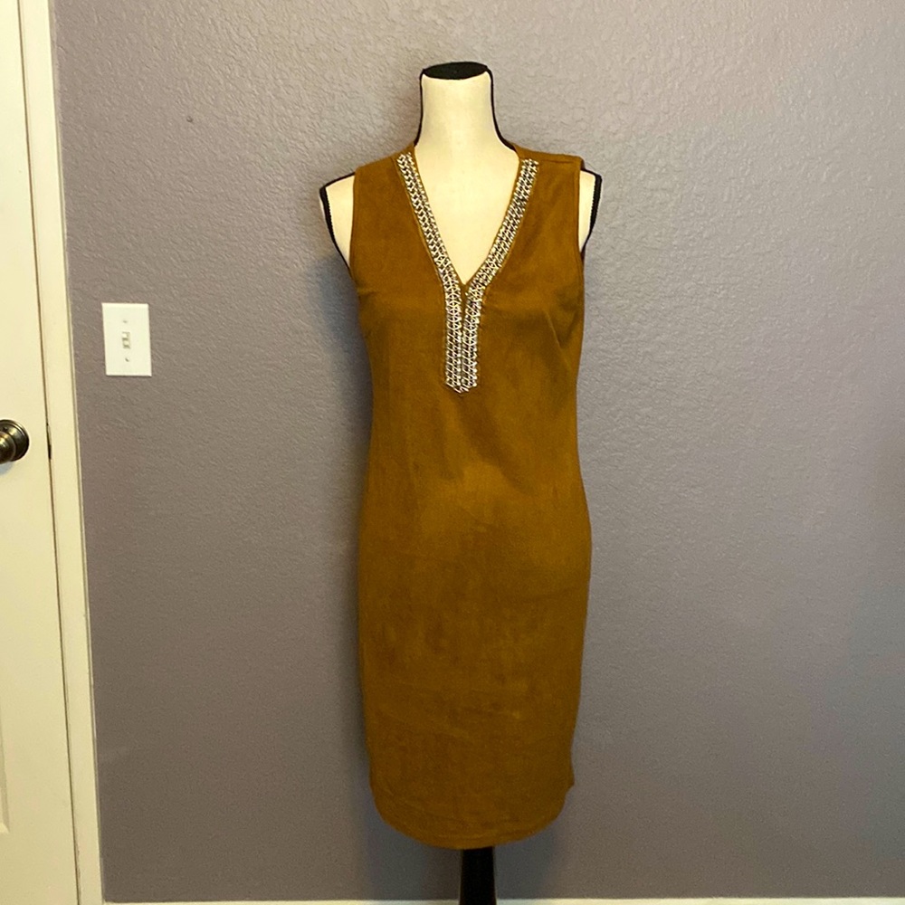 Saks Fifth Avenue Suede Dress sz 6